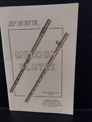 Vintage Flute Book Self Instructor Melody Flutes Book Revised Edition 1969 VG