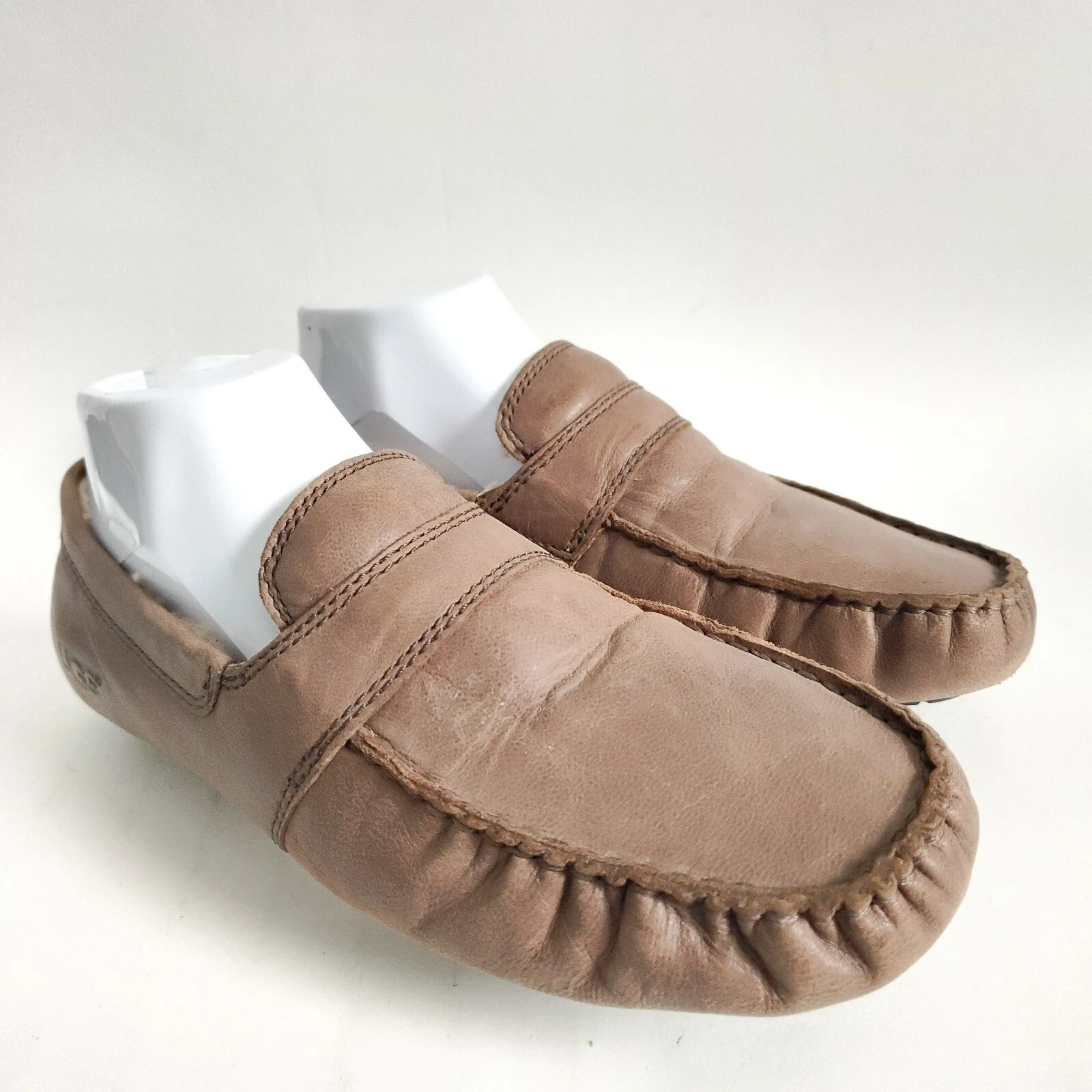 UGG 5648 mocassini da uomo taglia 8 nuetral in pelle mocassino sherpa pelle di pecora