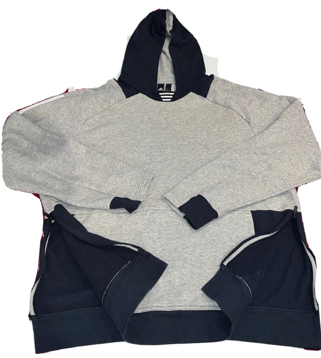 Adidas hoodie hotsell side stripe