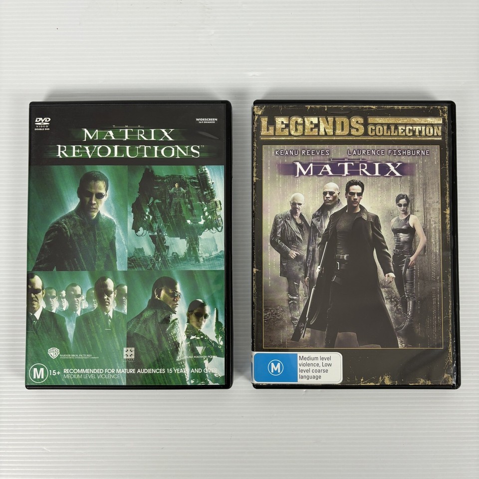The Matrix DVD R4 PAL Bundle Reloaded Revolutions Animatrix Free