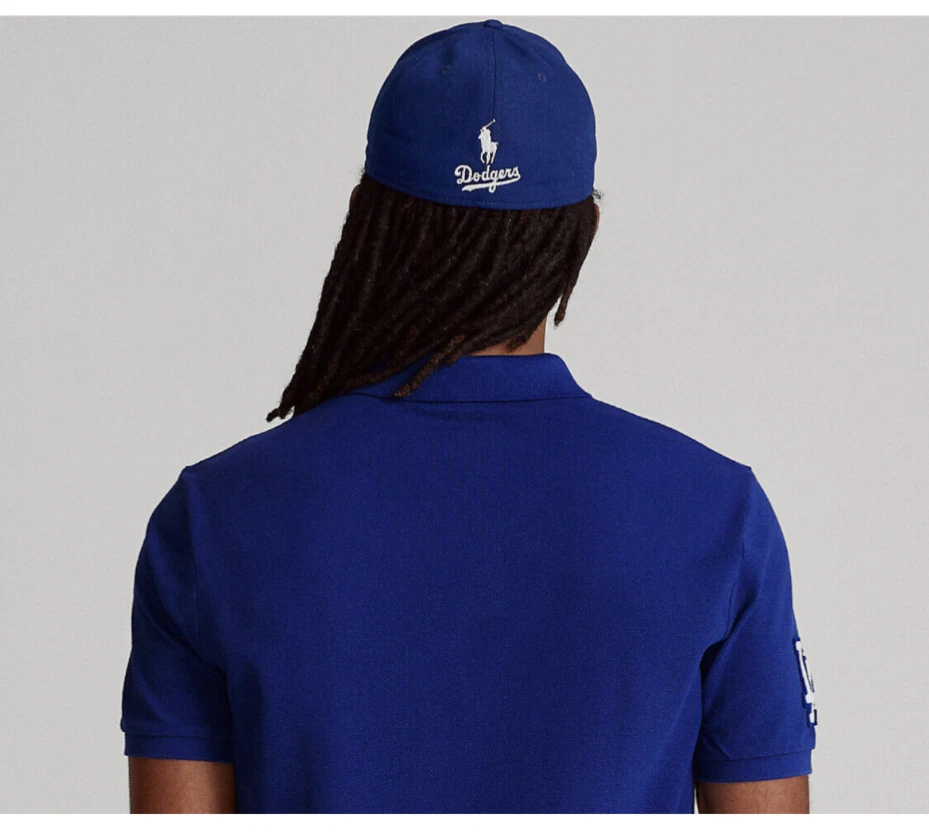 Los Angeles Dodgers Polo Ralph Lauren x New Era LA Blue 49FORTY Baseball Hat Cap - Image 4 of 4