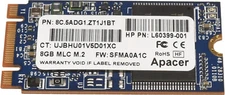 HP Apacer 8GB MLC M.2 SATA 6Gb/s SSD Card 8C.5ADG1.ZT1J1BT L60399-001
