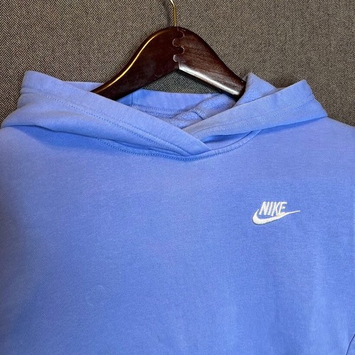 Nike Hoodie Youth Large Blue Embroidered Swoosh Pocket Stained Sport - Picture 2 of 10