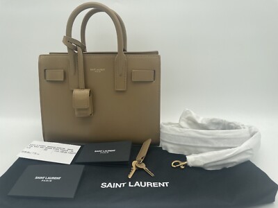$2600 BRAND NEW SAINT LAURENT YSL NANO SAC DE JOUR LEATHER TOTE