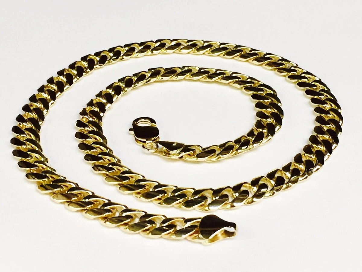 18k Solid Gold Miami Cuban Curb Link 26