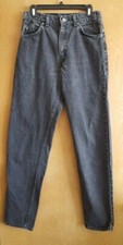 Vintage 90s Levi's 550 Tapered Relaxed Faded Black Denim 31 X 34 Made In USA