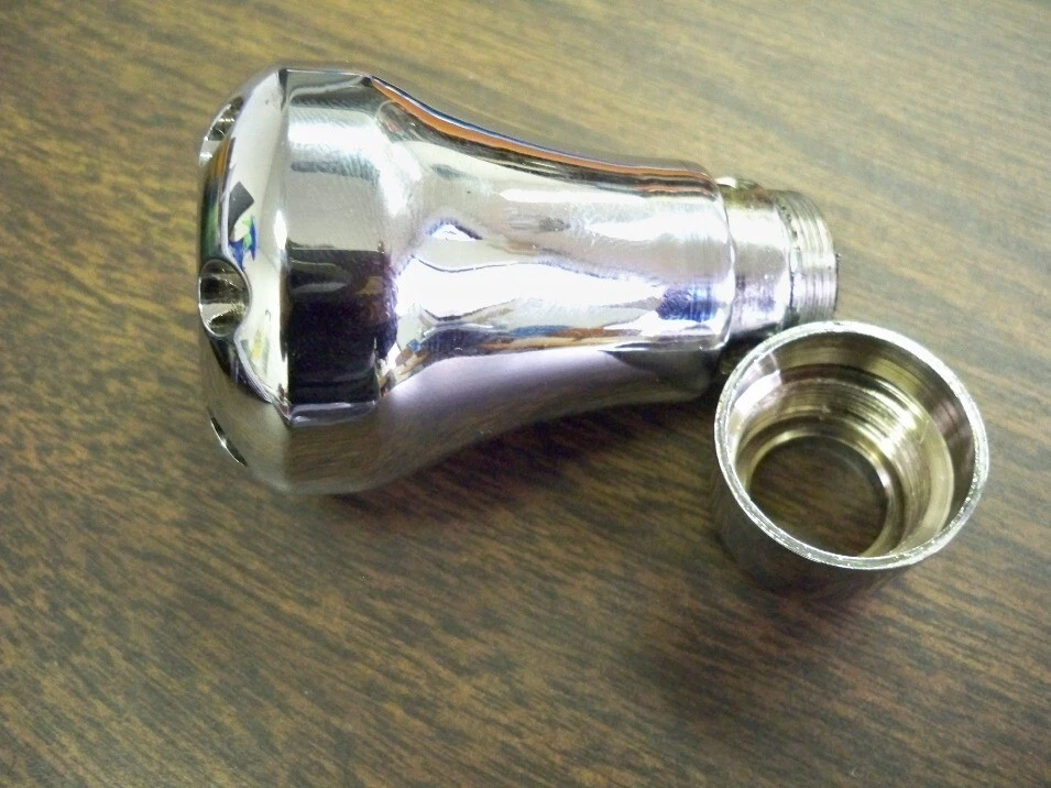 Perilla de cambio Universal Civic Accord Cavalier cromada negra aluminio fundido pesado Foto 3 de 4