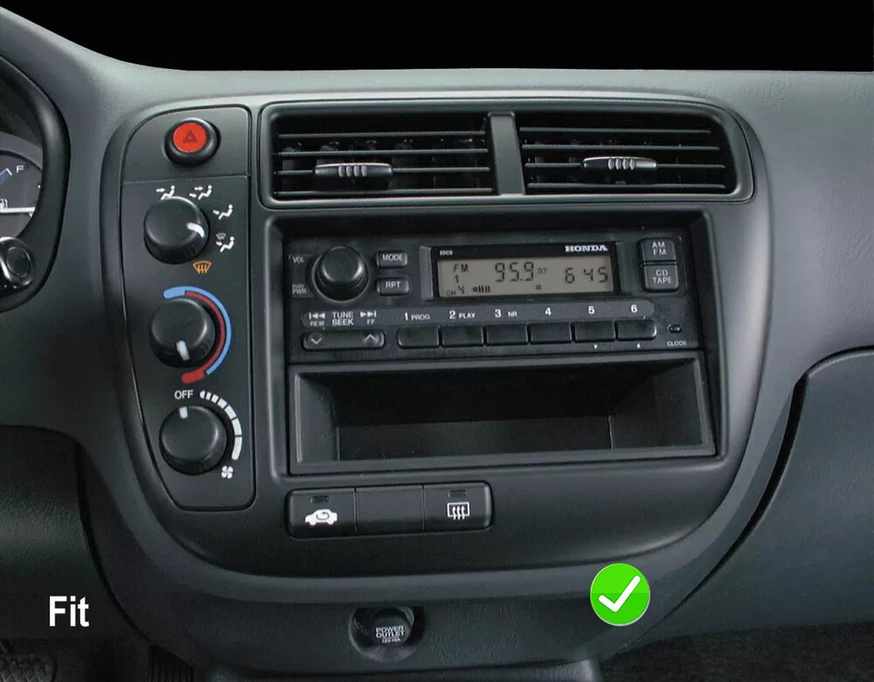 Car Apple CarPlay Android Auto Dash Car Radio AHD For Honda Civic 1998 1999 2000 Foto 2 de 4