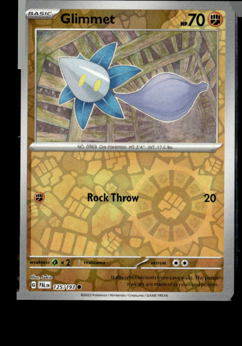 Pokemon Glimmet 125/193 Paldea Evolved Reverse Holo Common 3 Card Lot 