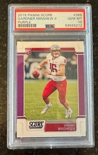 2019 RAIDERS Gardner Minshew Rookie PSA 10 PURPLE RC Logo