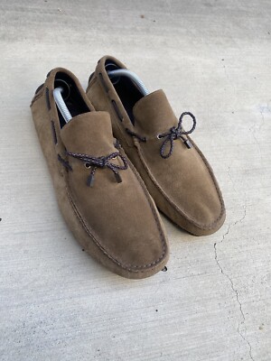 Men\'s Ermenegildo Zegna brown suede slip on shoes size 11.5 Zegna - Triple Stitch Rust Suede Sneaker | Mitchell Stores main image 4