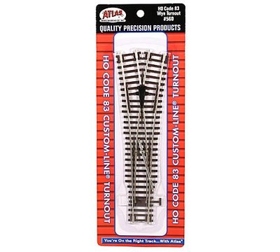 Atlas #560  WYE Custom-Line Turnout Track HO Scale Code 83 Rails