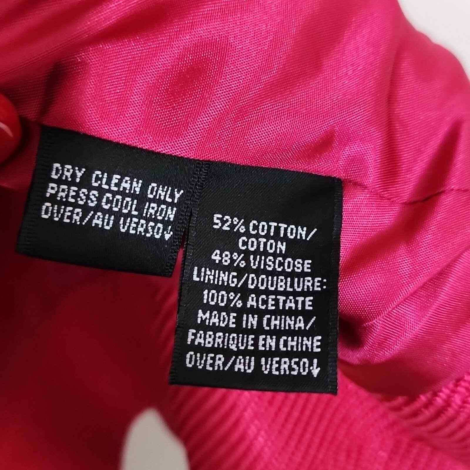 Ellen Tracy Single Button Pink Jacket Blazer Size… - image 8