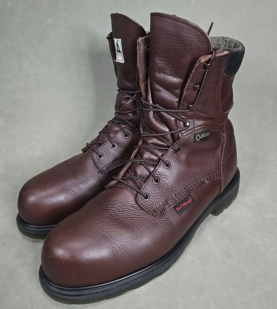 Red Wing 2414 Brown Leather Safety Toe Men's 8