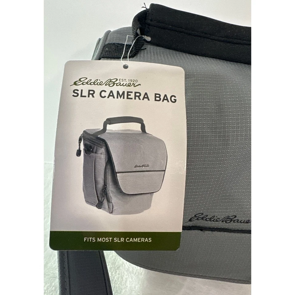 Bolso para cámara SLR Eddie Bauer gris y negro nuevo con etiquetas Foto 2 de 4