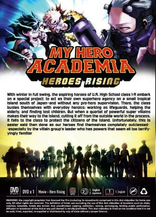 My hero academia heroes rising dvd release deals