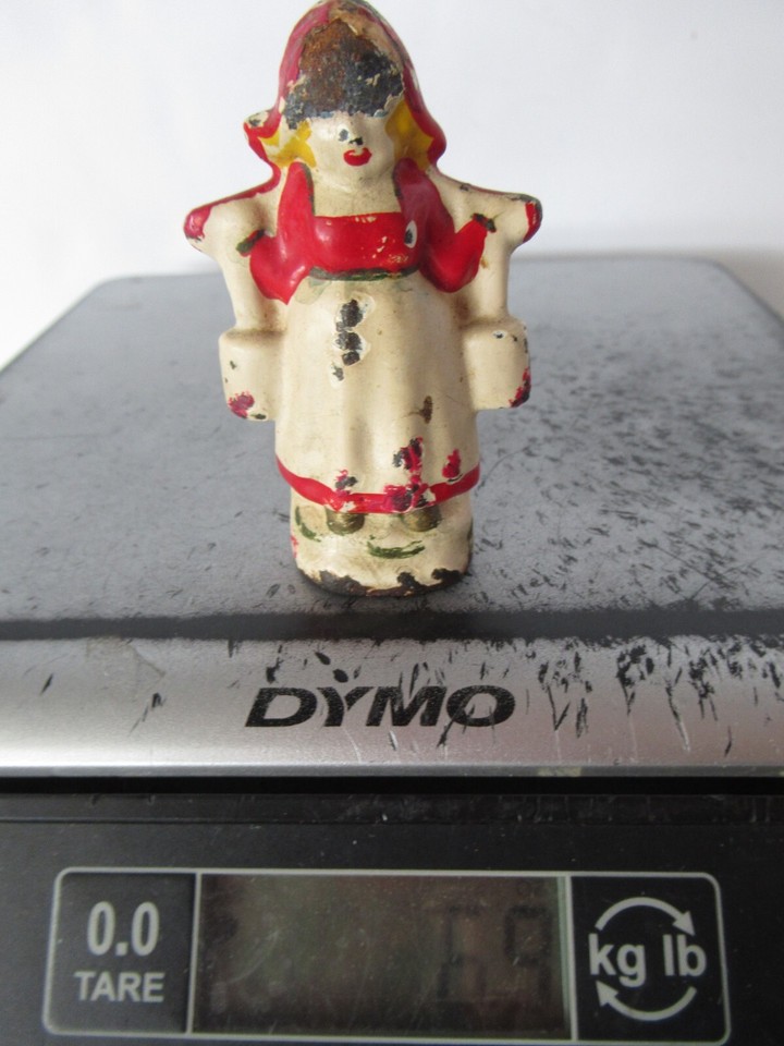 CAST IRON DUTCH GIRL CARRYING PAILS FIGURINE PAPERWEIGHT FIGURE MILKMAID VINTAGE eBay