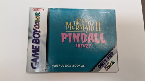 Disney's Little Mermaid II Pinball Frenzy Nintendo Game Boy Color Probado Folleto - Imagen 4 de 5