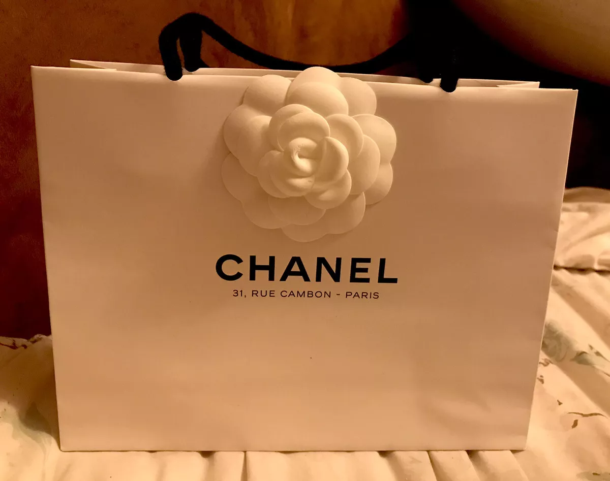 Chanel Silver Nylon 31 Rue Cambon Graphic Expandable Shopping Tote