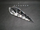 Steuben Sea Shell - Auger - Nassa - 4.5" Long - Signed - Excellent Condition