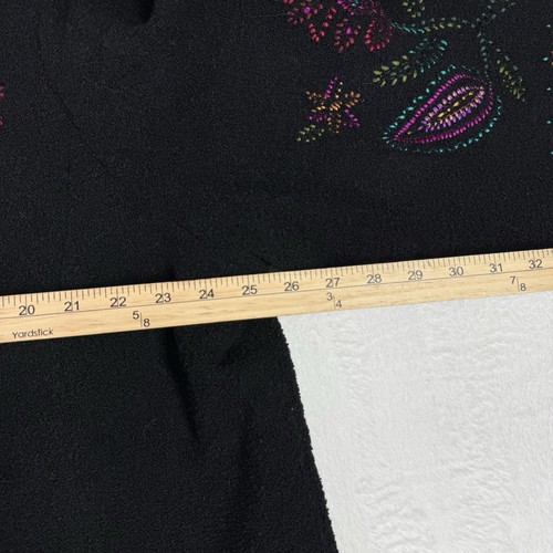 Linea By Louis Dell'Olio Coat Womens Plus 2X Lagenlook Cardigan Embroidered Rare - Picture 7 of 8