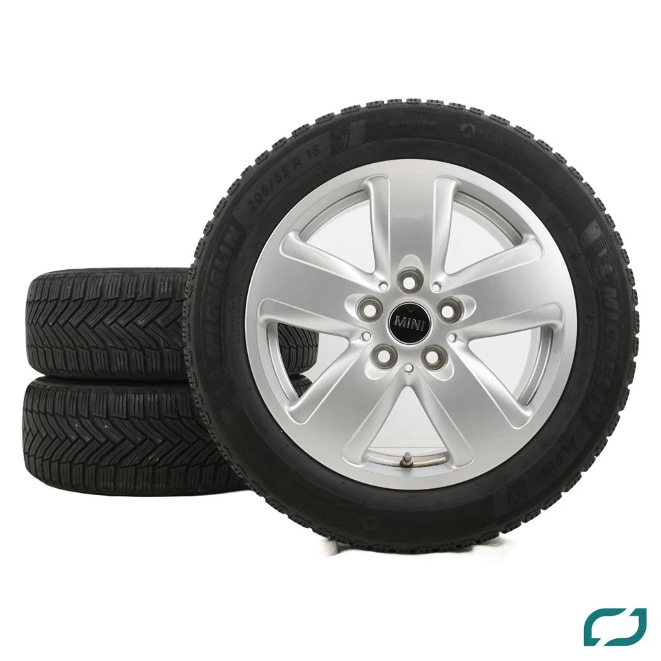 Original Mini Cooper F54 Spoke 517 Winterräder Winterreifen 205/55 R16 91H RDKS  - Bild 2 von 4