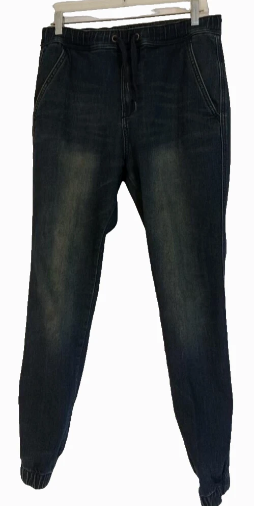 Red Camel Pants Mens Size M 40x30x16 Jean Joggers Elastic Waist Legs Drawstring