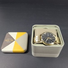 Fossil Men's Luther Chronograph Gold-Tone Stainless Steel Watch BQ2329 Gift Box