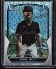 2023 Bowman Chrome #BCP-184 Janero Miller Parallel