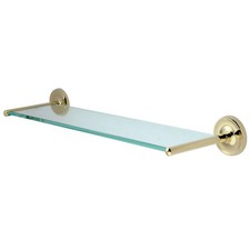 Kingston Brass BA319 Classic 20" Wall Mounted Glass Shelf - Brass