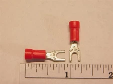 58 Thomas & Betts 18RA-6F STA-KON #6 Red Insulated Fork Terminals 22-16AWG