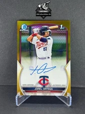 2023 Bowman Chrome Jorel Ortega 1st True Gold Auto 08/50 Minnesota Twins 