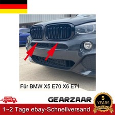 K�hlergrill Sport Grill Nieren Doppelsteg f�r BMW X5 E70 X6 E71 Glanz Schwarz