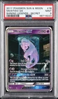 2017 POKEMON SUN & MOON SHINING LEGENDS SECRET #78 MEWTWO GX PSA 9