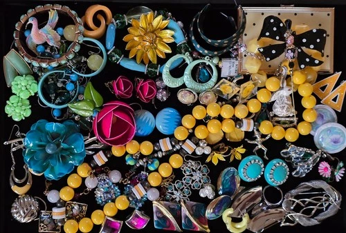 Vintage Costume Jewelry Mixed Lot Some Signed Coro, Monet, JJ, .925 Sterling EUC
