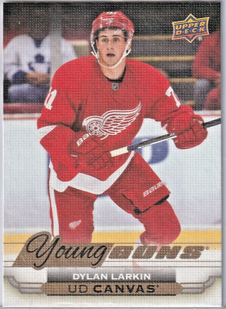 2015-16 UPPER DECK C112 DYLAN LARKIN CANVAS YOUNG GUNS ROOKIE RC FREE SHIPPING