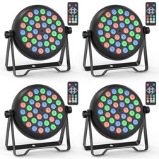 36 Stage Lights, Corded RGB Par Lights, 4/7 CH DMX Par Can, Stage Par with So...