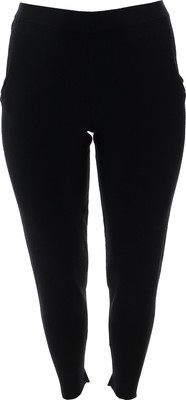 WynneLayers SoftKNIT Sweater Knit Pull-On Jogger Pant BLACK L NWOT (957)