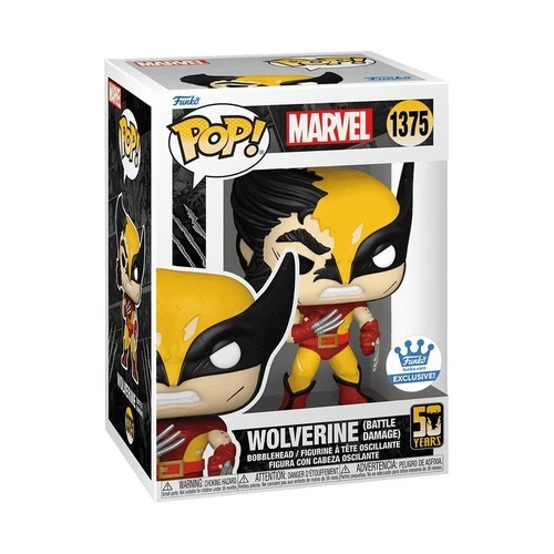 Funko Pop! 1375 Wolverine (Battle Damage) Marvel Wolverine Funko Exclusive VAULT