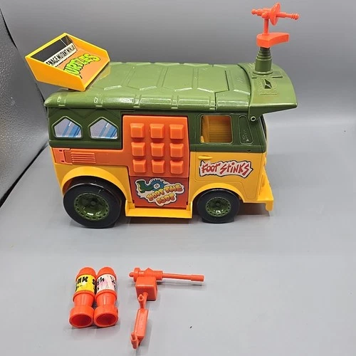 Vintage Teenage Mutant Ninja Turtles Party Wagon Van 1989 TMNT 90% Complete