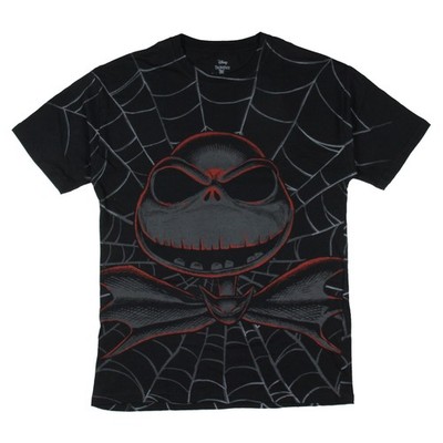 The Nightmare Before Christmas Men's Front And Back Print Short Sleeve T-Shirt