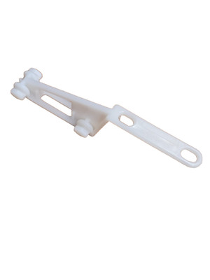 Silent Gliss Gardinenschiene Überlapparm 3242 weiß stark Nylon Gardine über Schoß