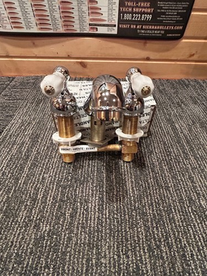 #ad Delta 4577 CBLHP Chrome Brass Mini Wide Bathroom Faucet INCLUDES HANDLES $95.00