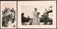2 Vintage Photos - KGVI Royal Tour Canada 1939 - Calgary, AB & Biggar, SK L#1635