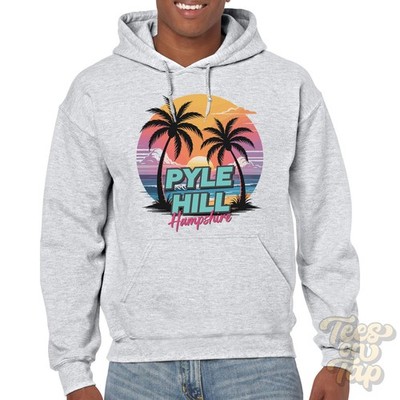 PYLE HILL HAMPSHIRE HOODIE - Retro Miami Beach Style lustige Sommerparodie