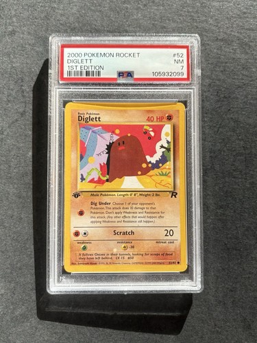 Diglett (1st Edition) graded PSA 7 for sale on eBay