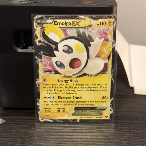 Emolga EX 46/146 Pokemon XY Base Set Ultra Rare Holofoil NM