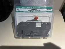 Zinsco Type UBI Z Circuit Breaker 20AMP DOUBLE Poles UBIZ-0220