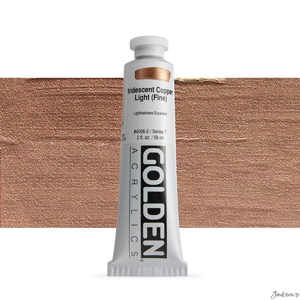 Golden Heavy Body Acrylic Paint 59ml Iridescent Copper Light Fine Artist Tube