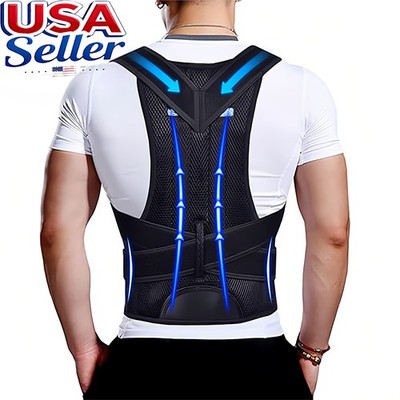 New Corrector de postura soporte para la espalda encorvada hombros caidos S-4XL